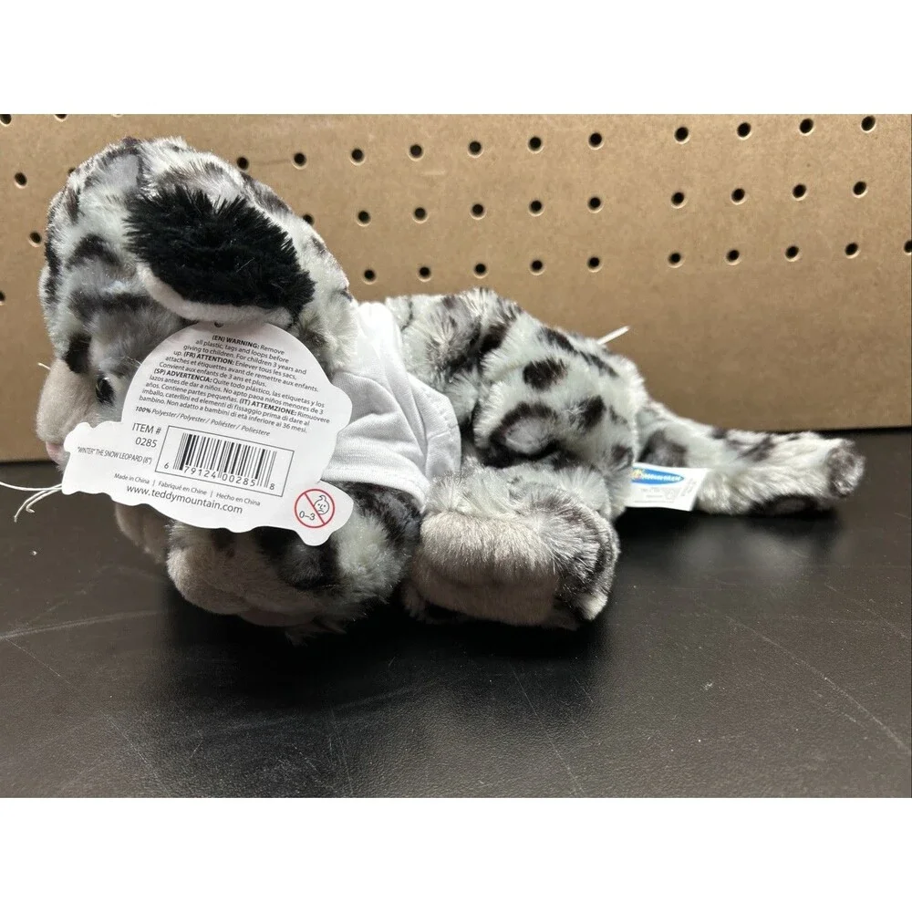 Teddy Mountain Winter The Snow Leopard NWT Unstuffed Fast Shipping